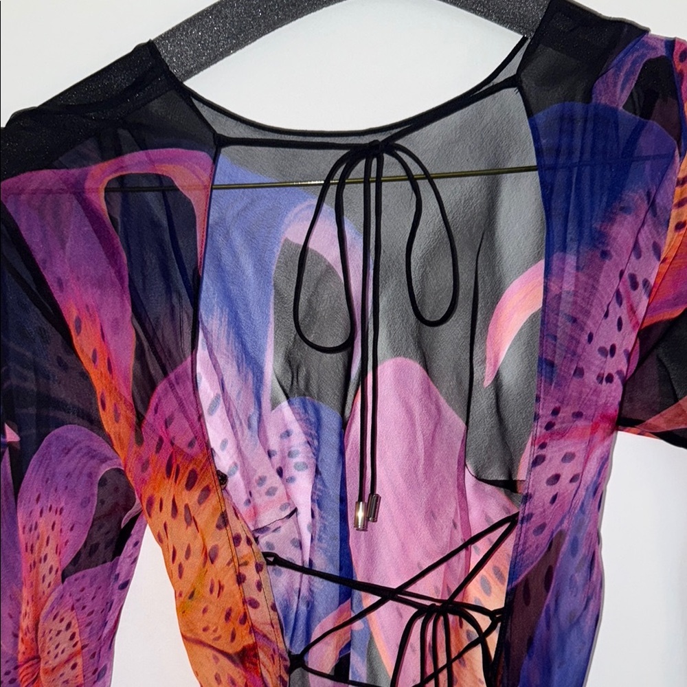 Retrofête VIENNA SILK DRESS coverup / dress - worn once - Picture 8 of 13